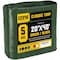 Core Tarps Tarp, 40 ft L x 0.5 mm H x 20 ft W, 5 Mil, Green/Black, Polyethylene CT-503-20X40 - alternate 1